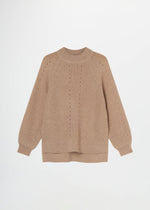 Pullover lupetto in lana