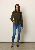 Blusa unita con coulisse