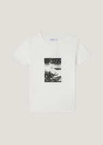 T-shirt stampa con perle