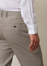 Pantaloni in lino e cotone