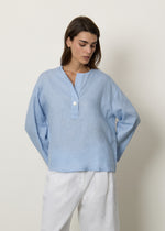 Blusa in misto lino