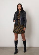 Giubbotto biker in pelle