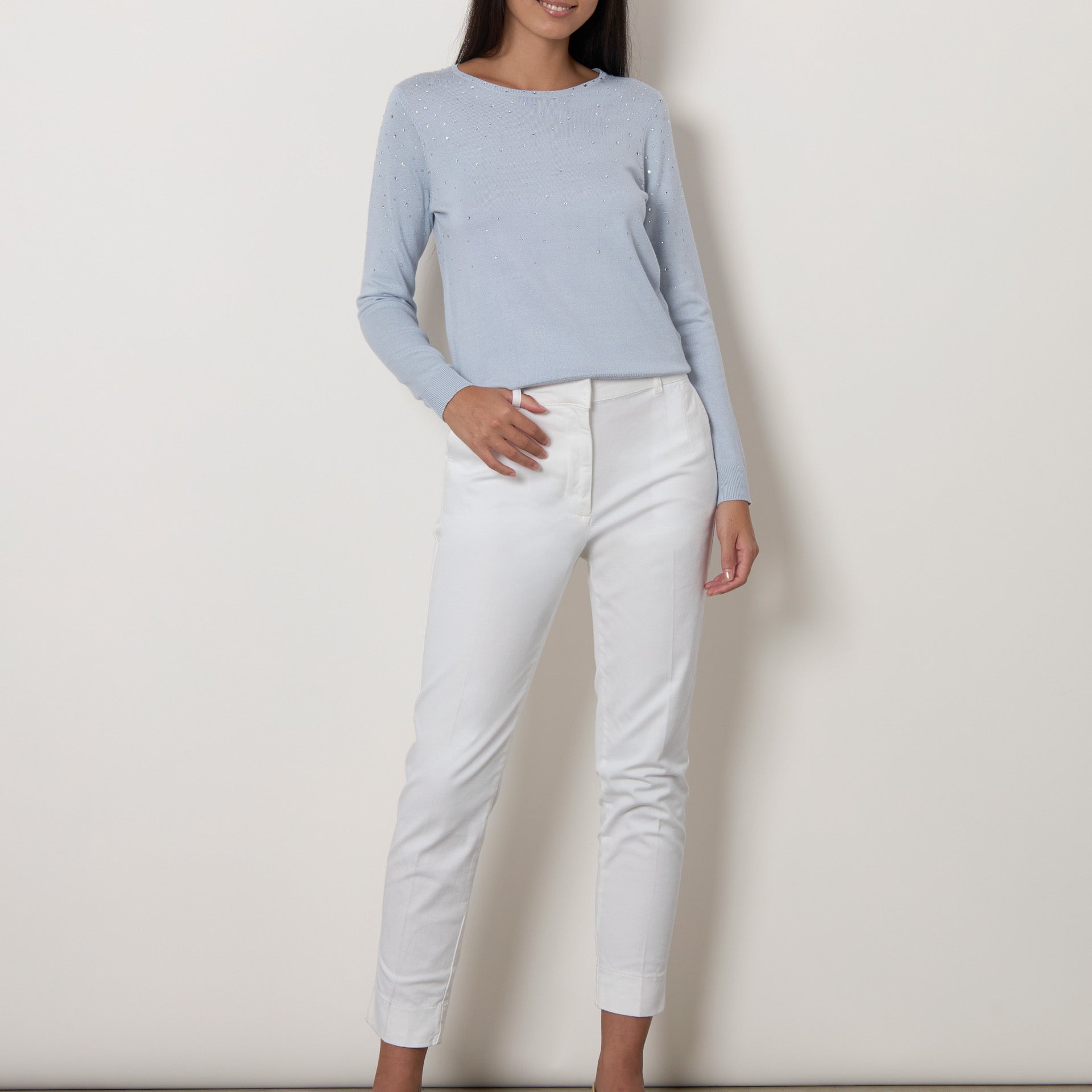 Pull over con strass