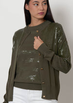 Cardigan con paillettes