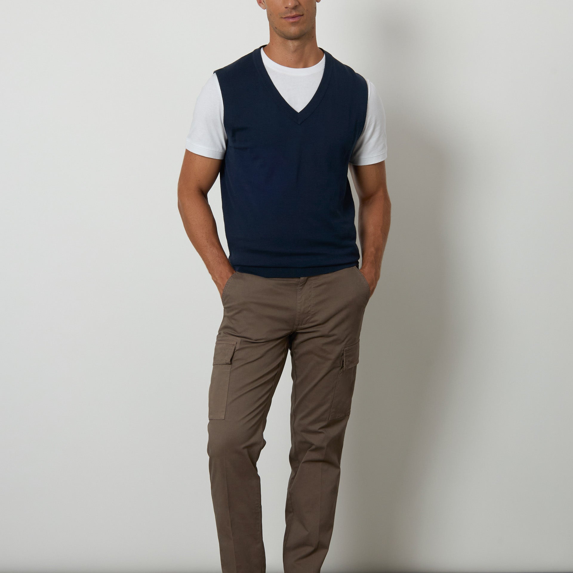 Gilet in maglia di cotone