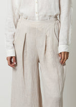 Pantaloni ampi in lino