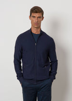 Cardigan in maglia con zip