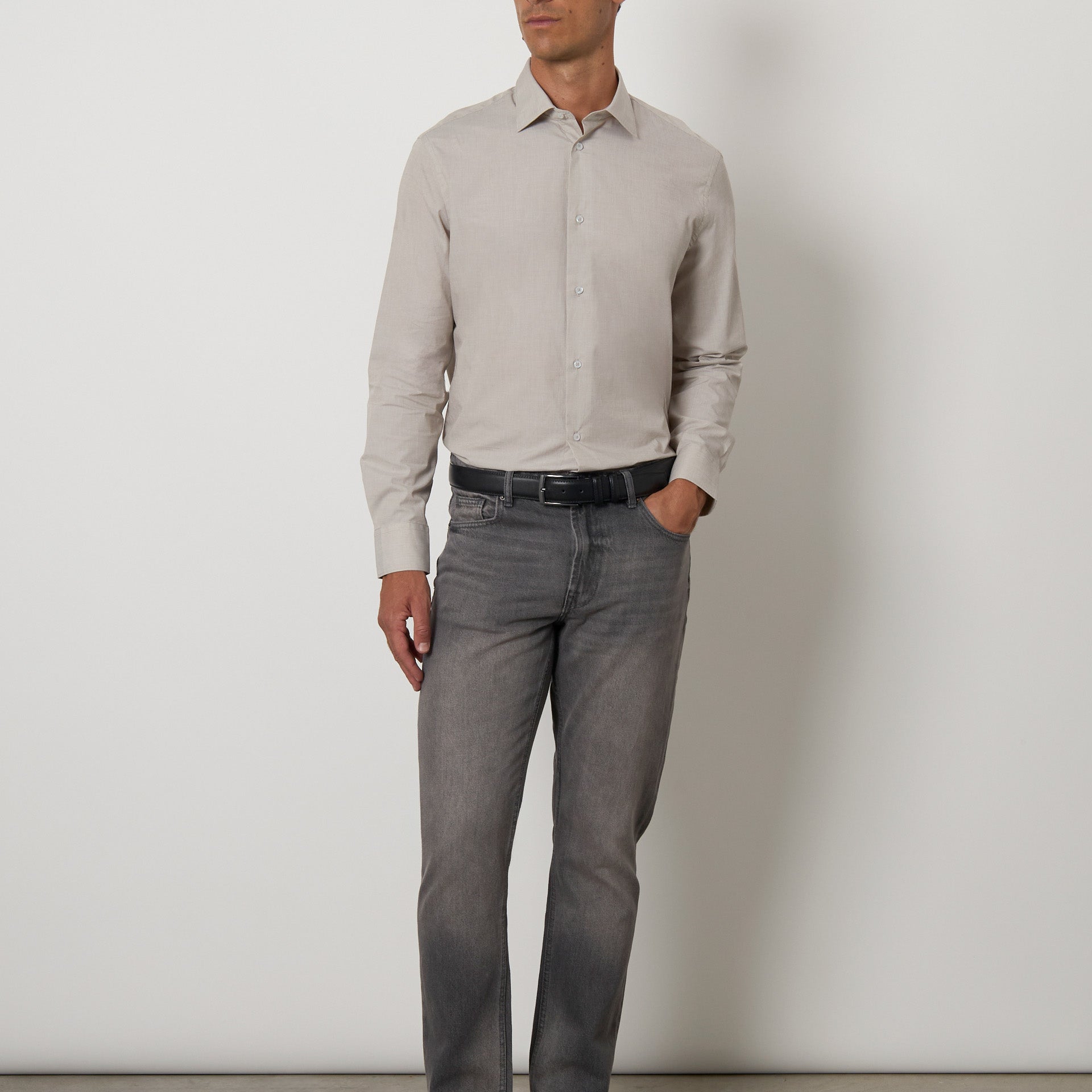 Camicia fil a fil regular