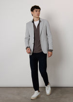 Blazer in jersey armaturato
