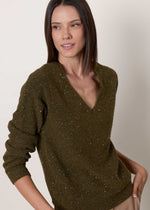 Pullover scollo ampio