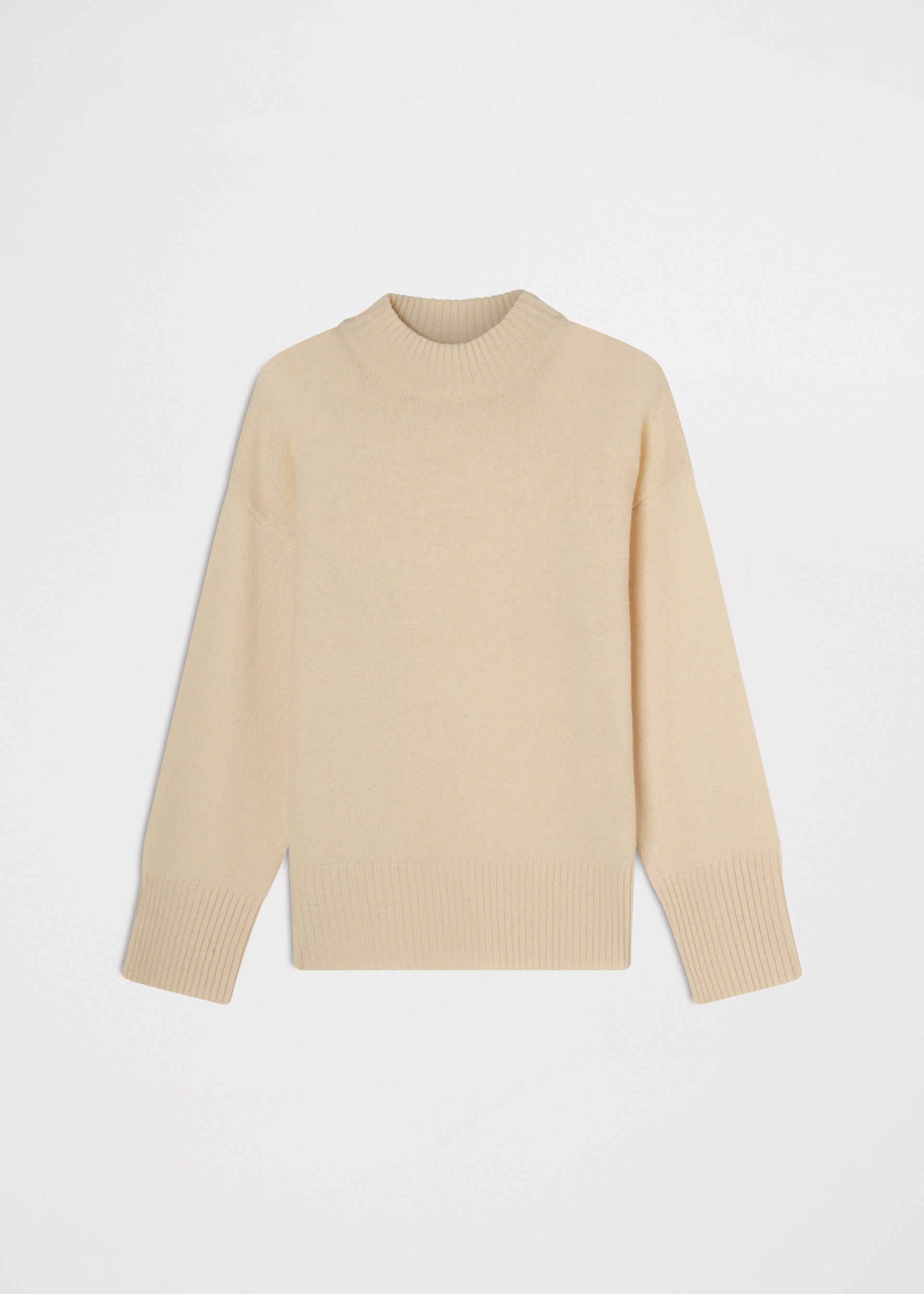 Pullover lupetto in lana