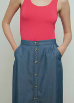 Gonna effetto denim