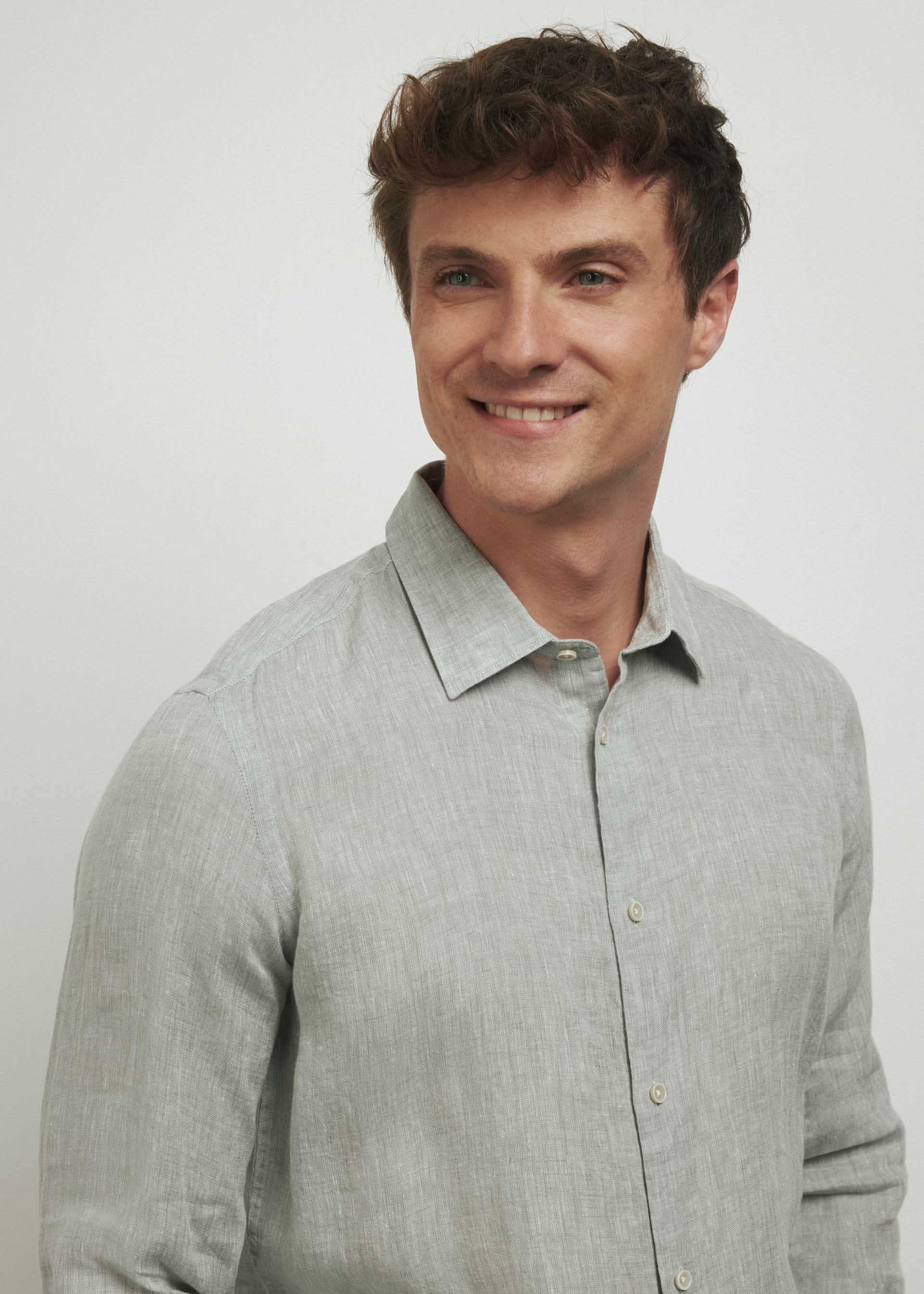 Camicia puro lino regular