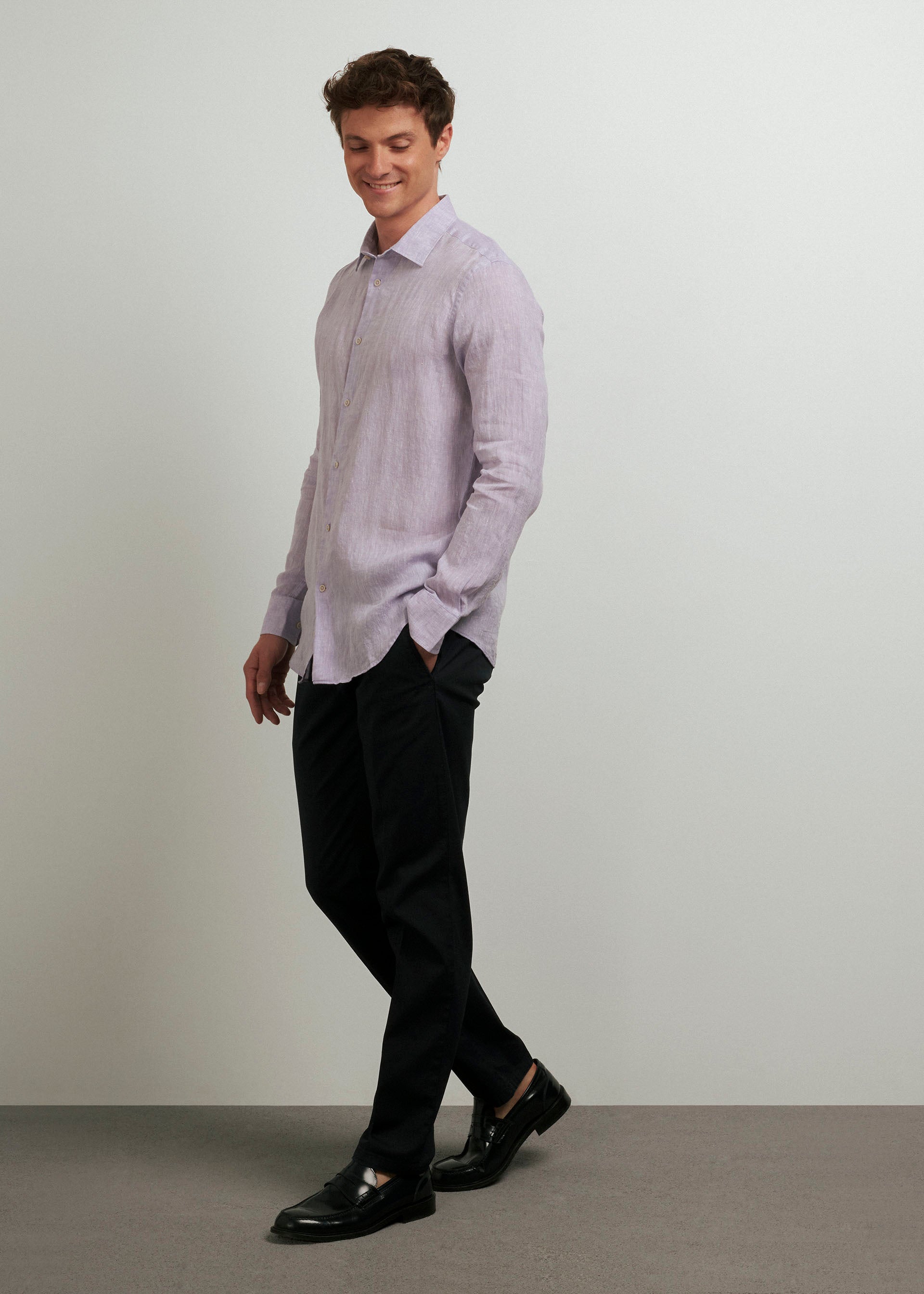 Camicia puro lino regular