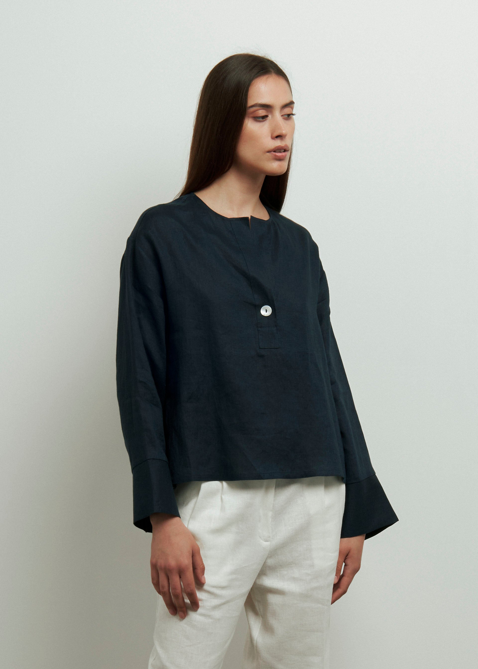 Blusa in puro lino