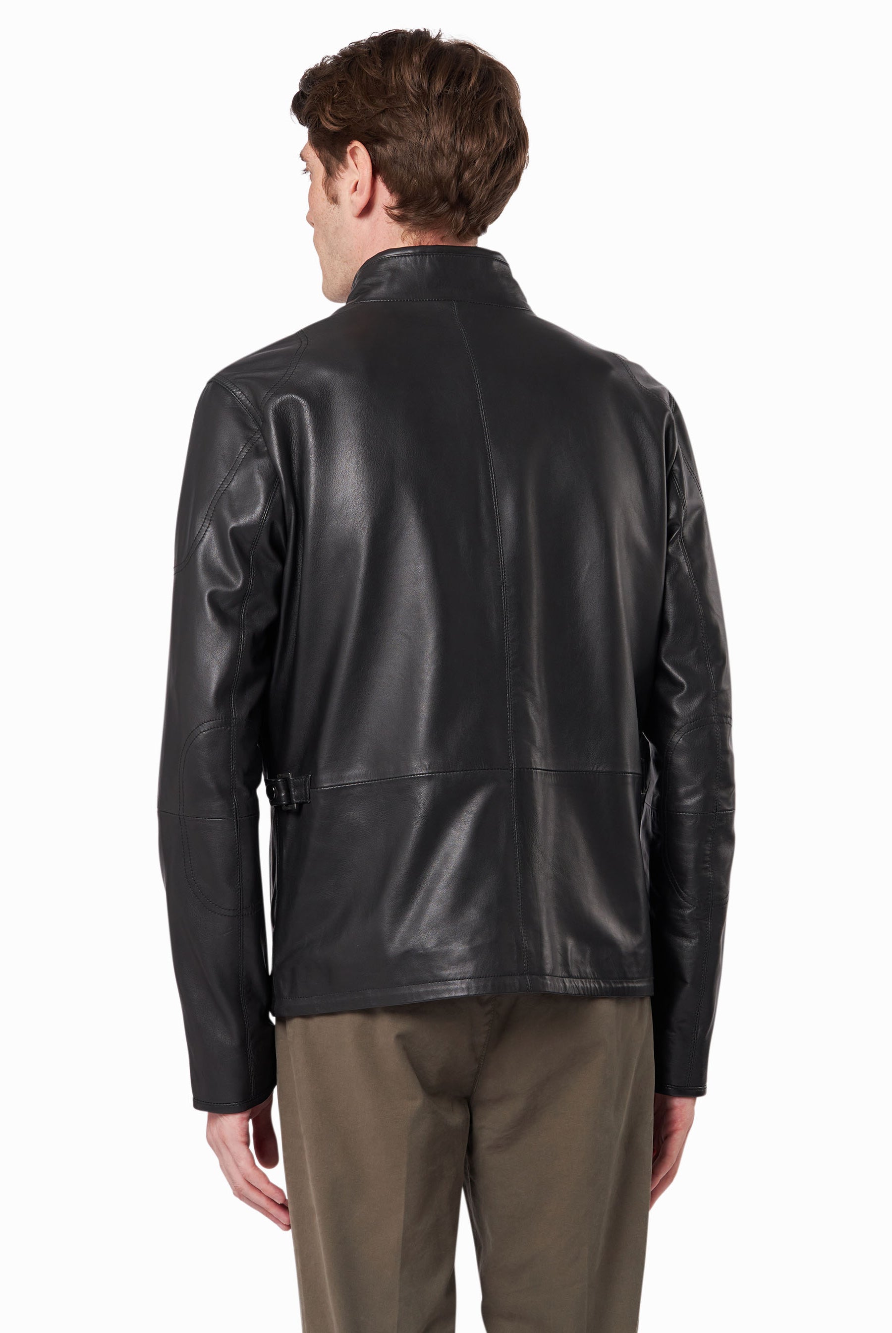 Gipsy Butch Giacca Di Pelle Uomo Nero: Modello LANTVW, Vestibilità Normale, 100% Pelle