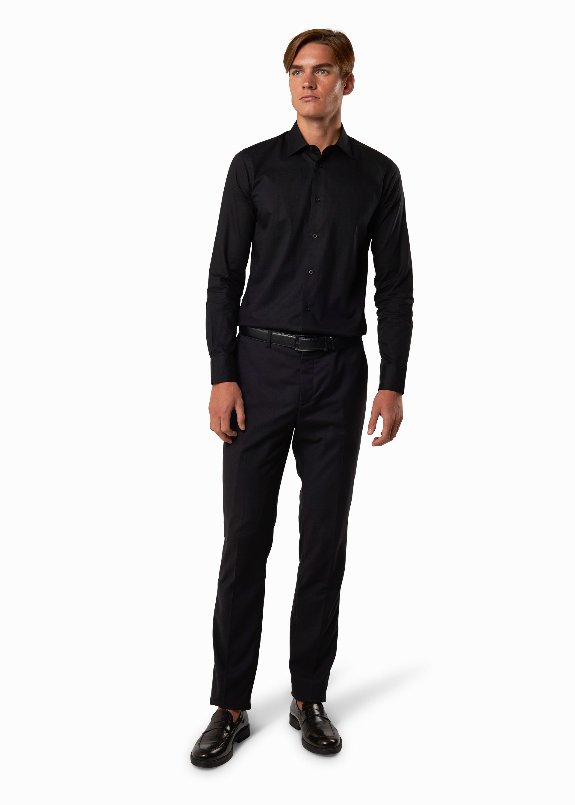 Camicia fil à fil slim