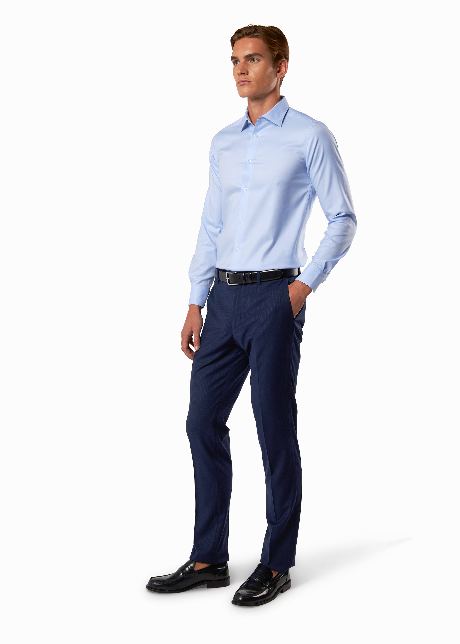 Camicia no stiro slim fit