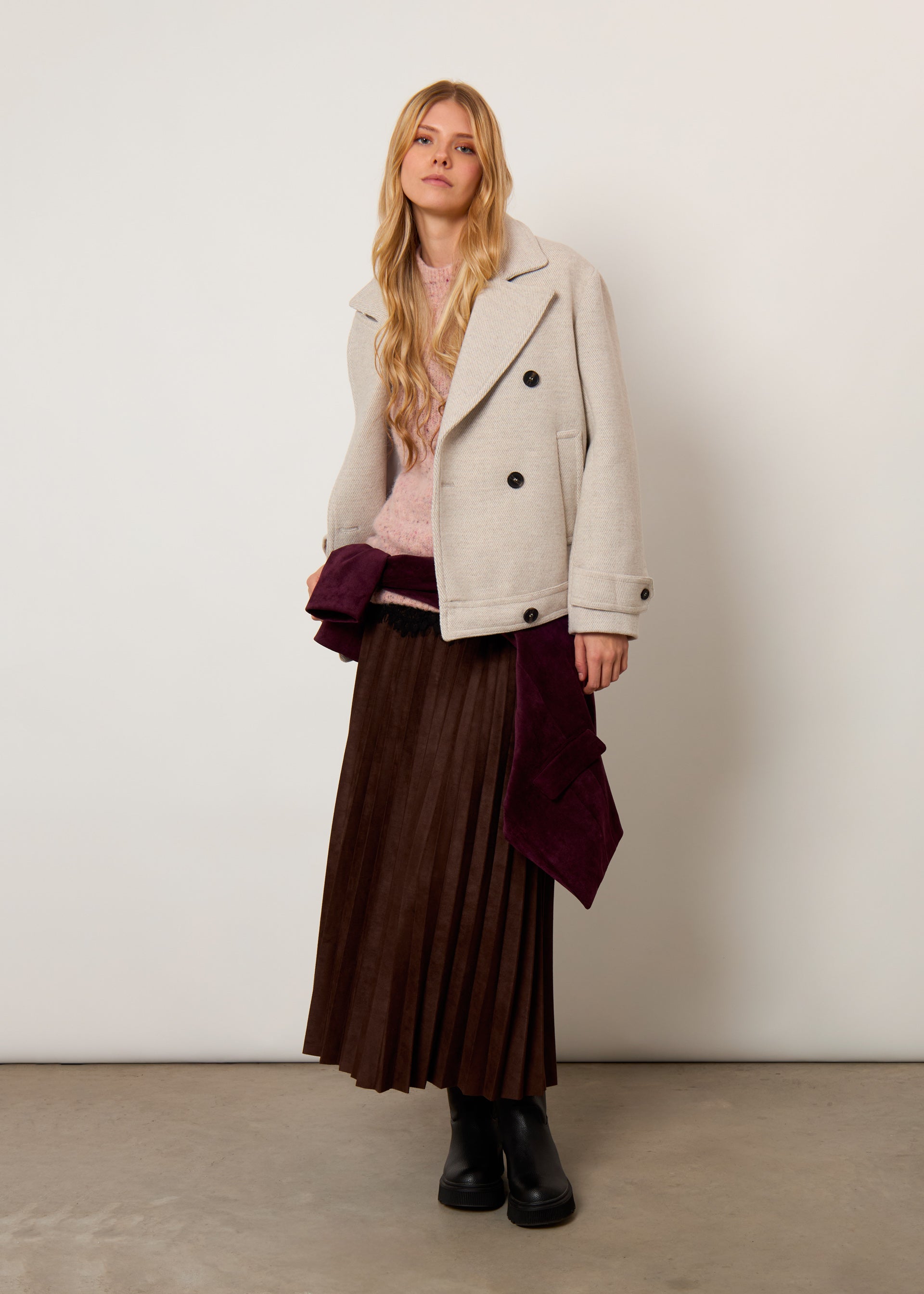 Cappotto corto in lana