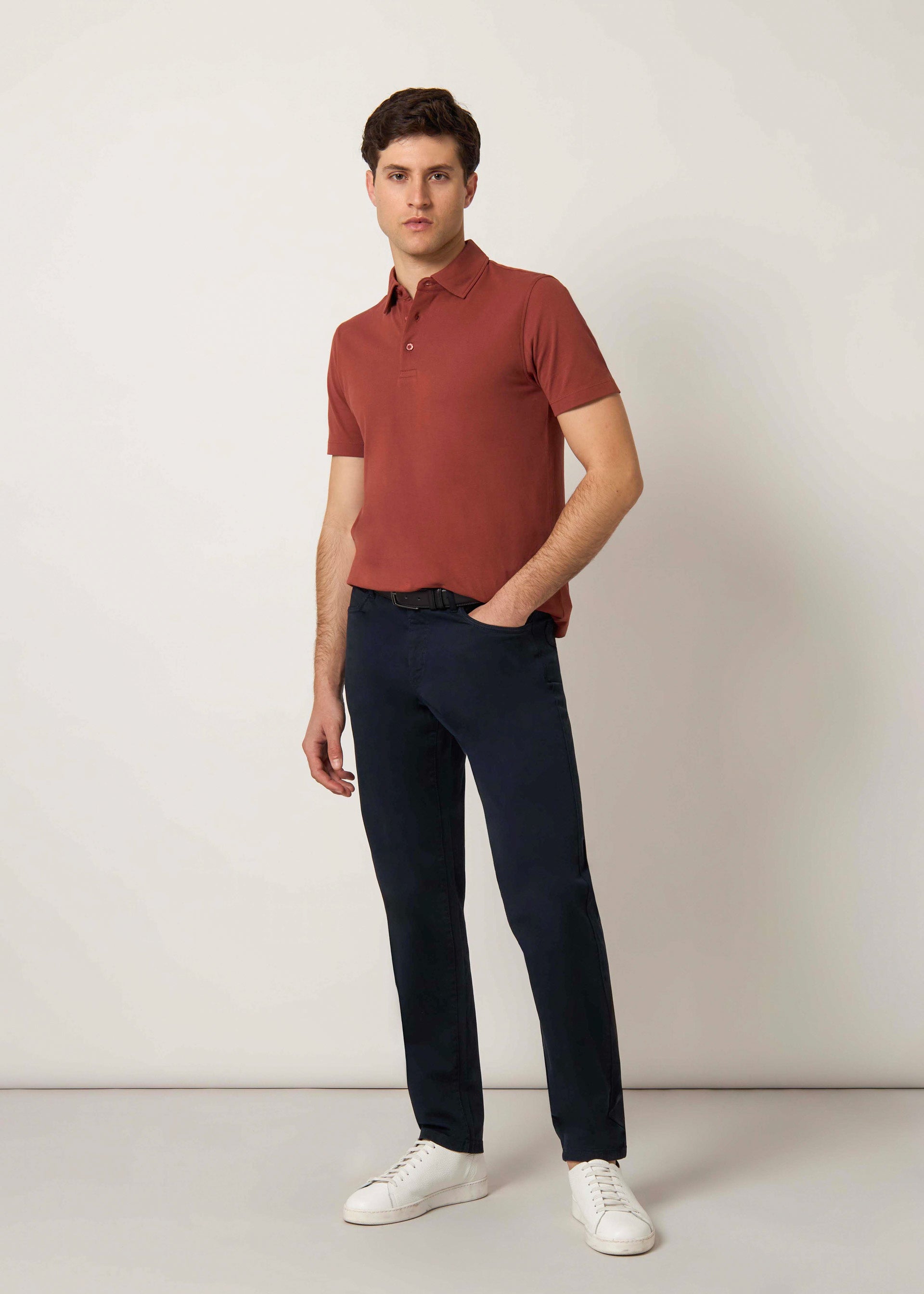 Pantaloni gabardina stretch