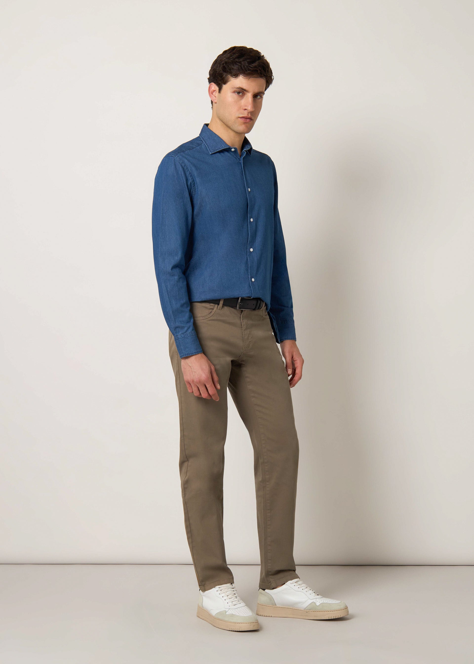 Pantaloni gabardina stretch