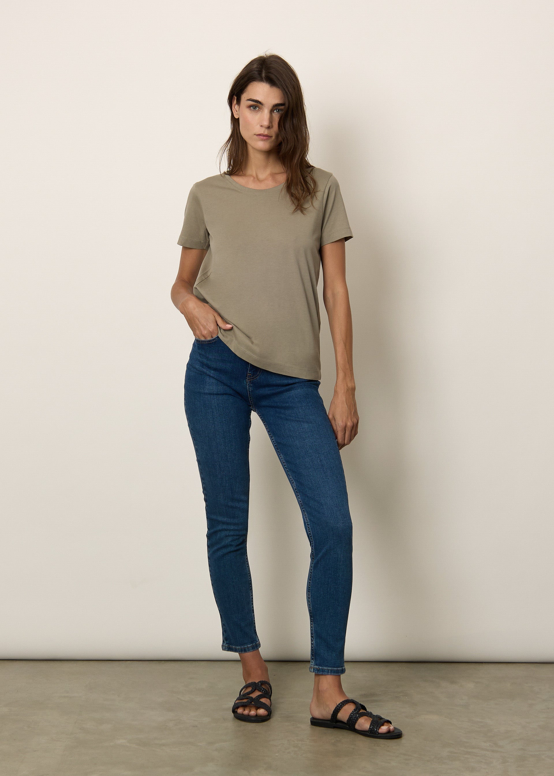 T-shirt girocollo cotone Pima