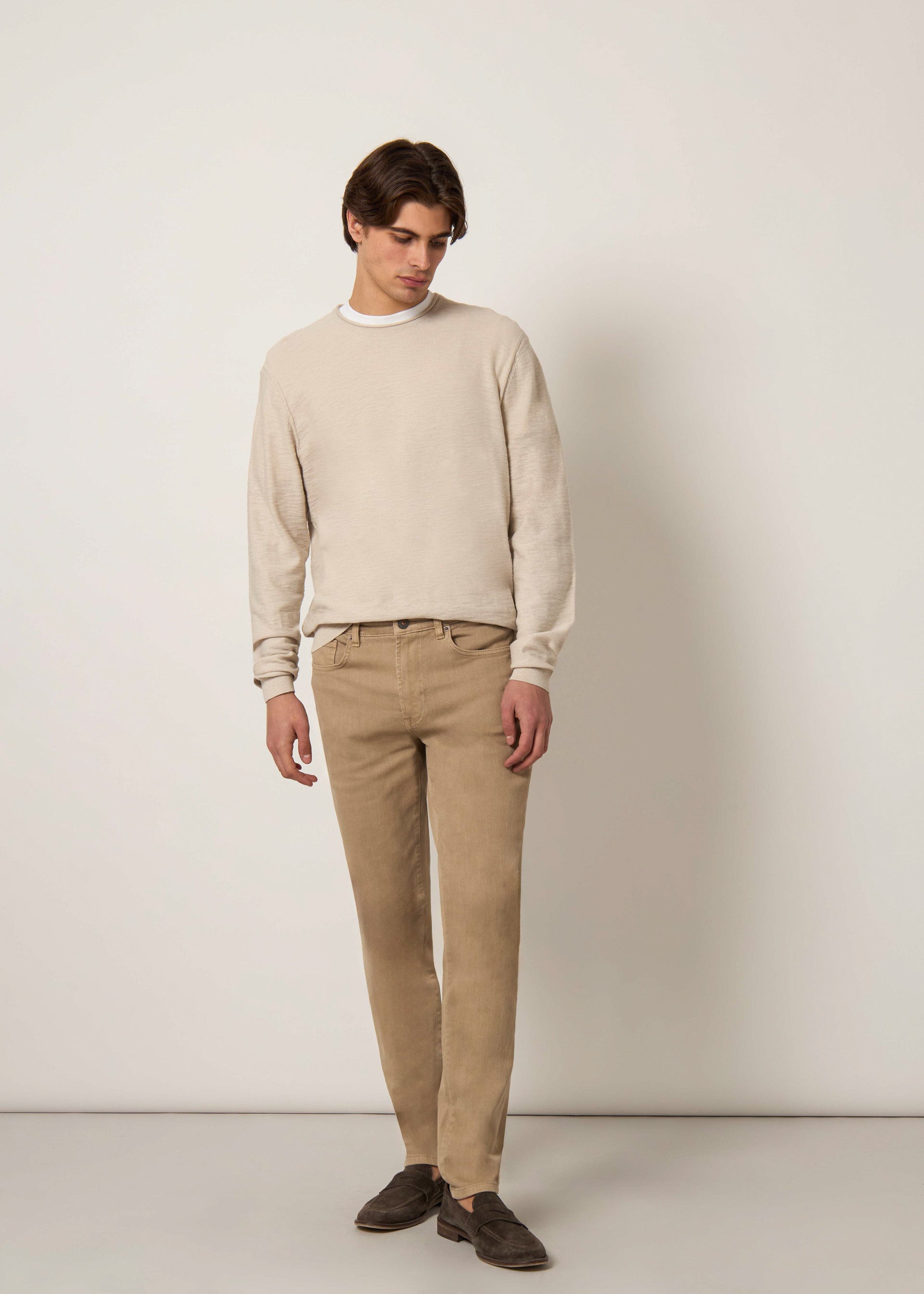Pullover cotone collo rollino
