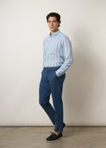 Camicia rigata lino
