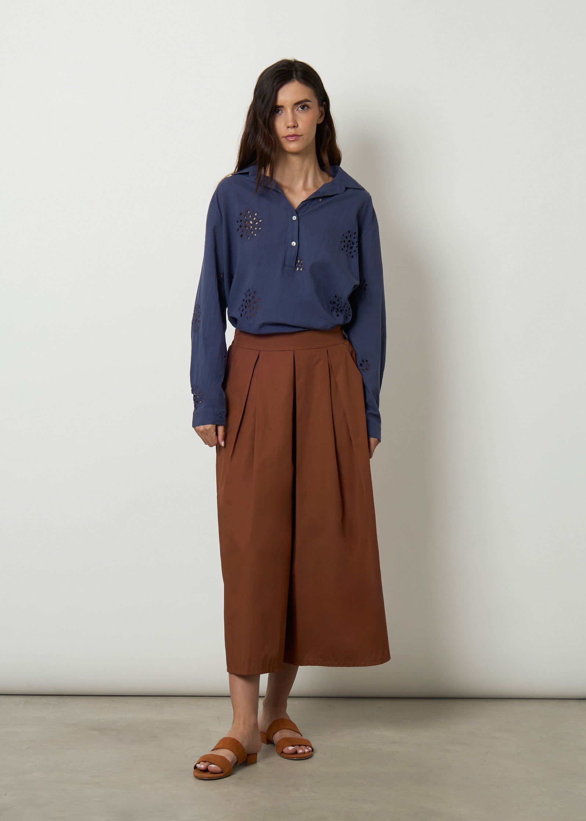 Blusa ricamo sangallo