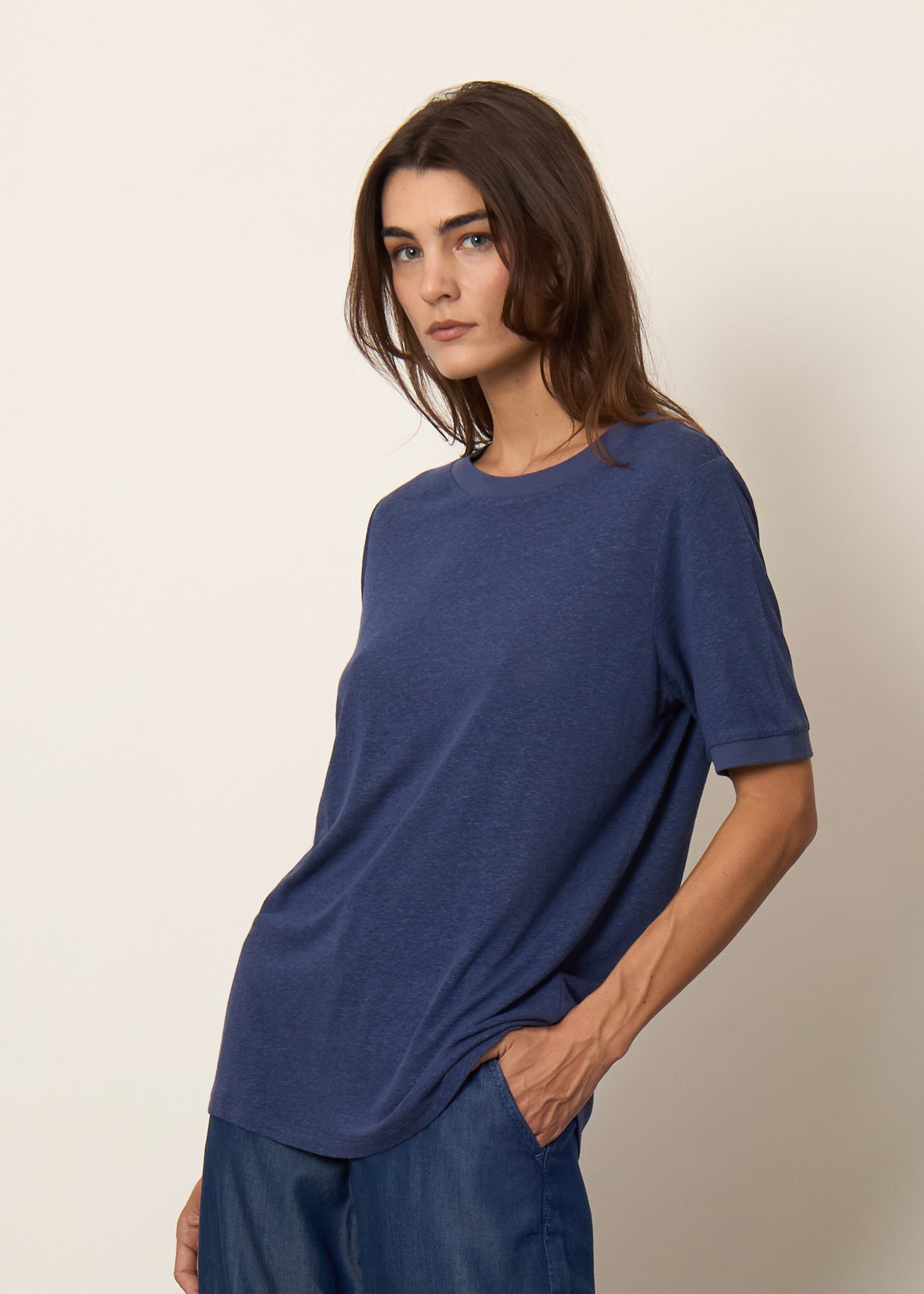T-shirt unita in lino