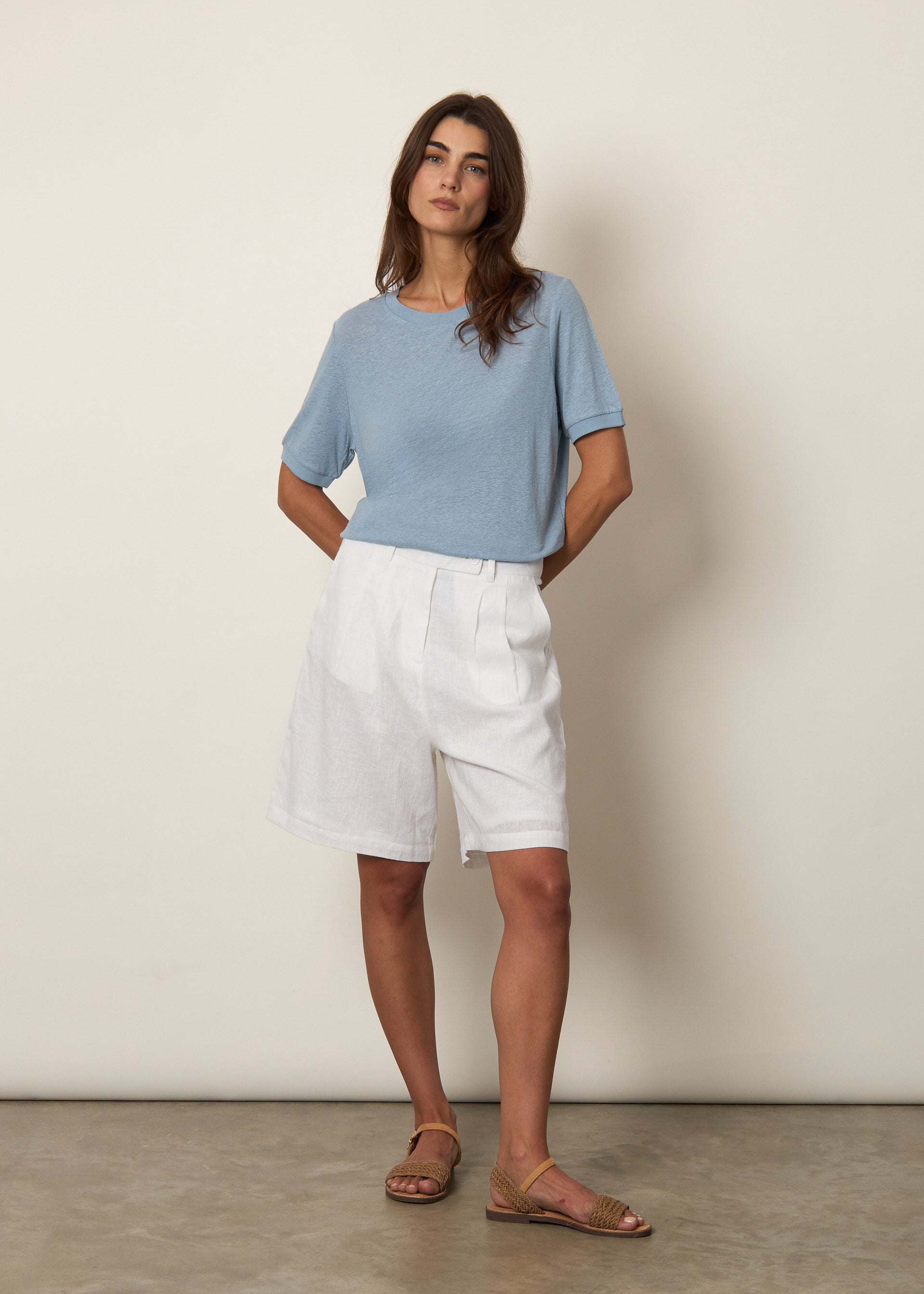 T-shirt unita in lino