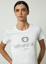 T-shirt stampa e strass