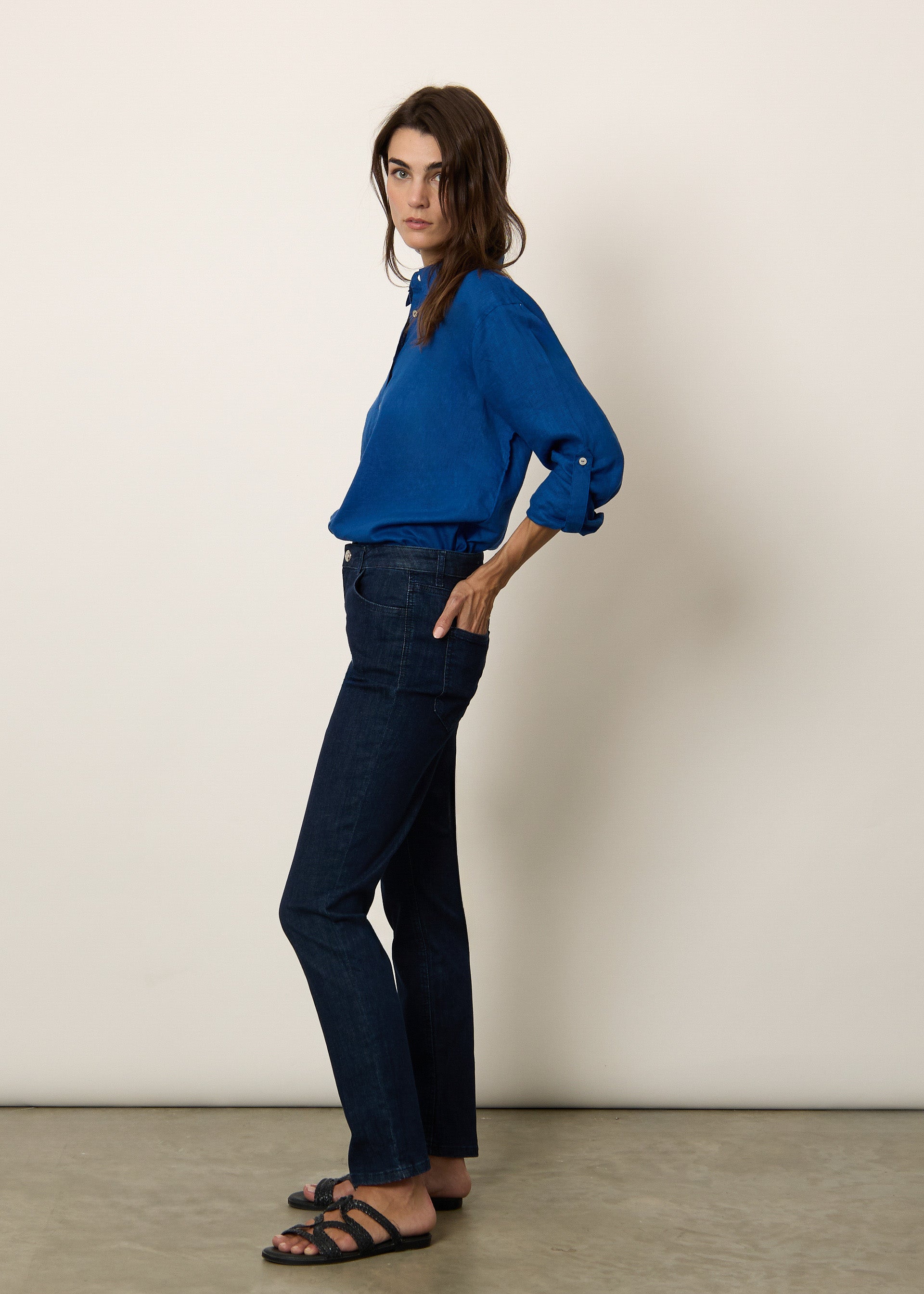 Camicia in misto lino