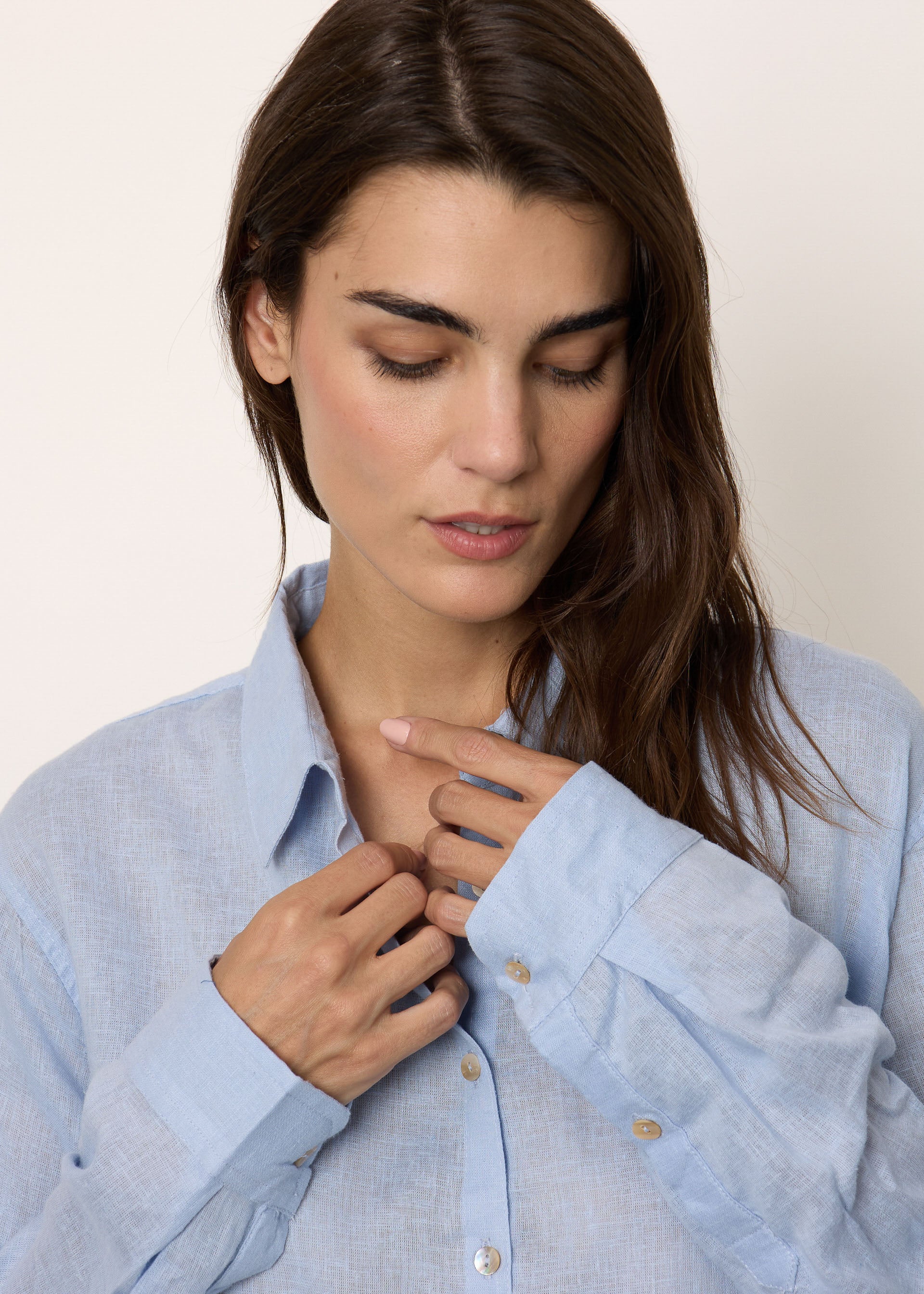 Camicia in misto lino