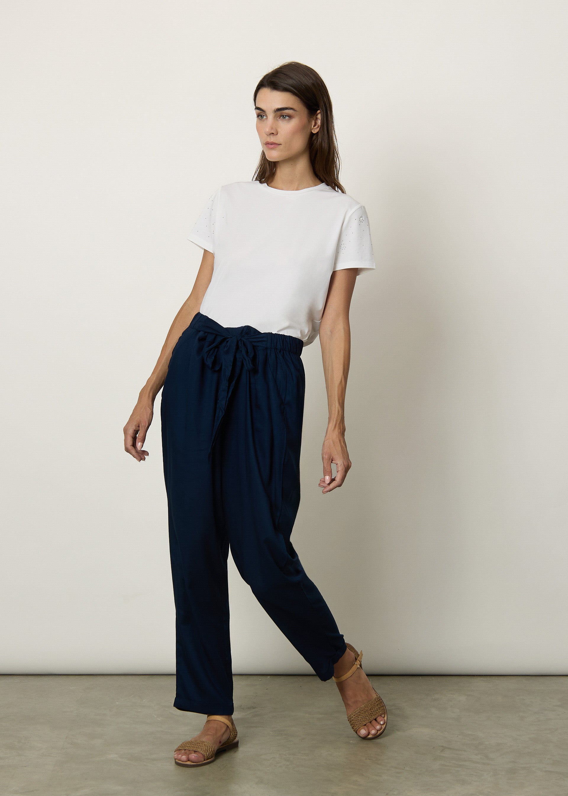 Pantaloni vita alta
