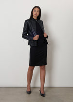 Giubbotto biker in pelle