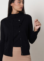 Cardigan girocollo