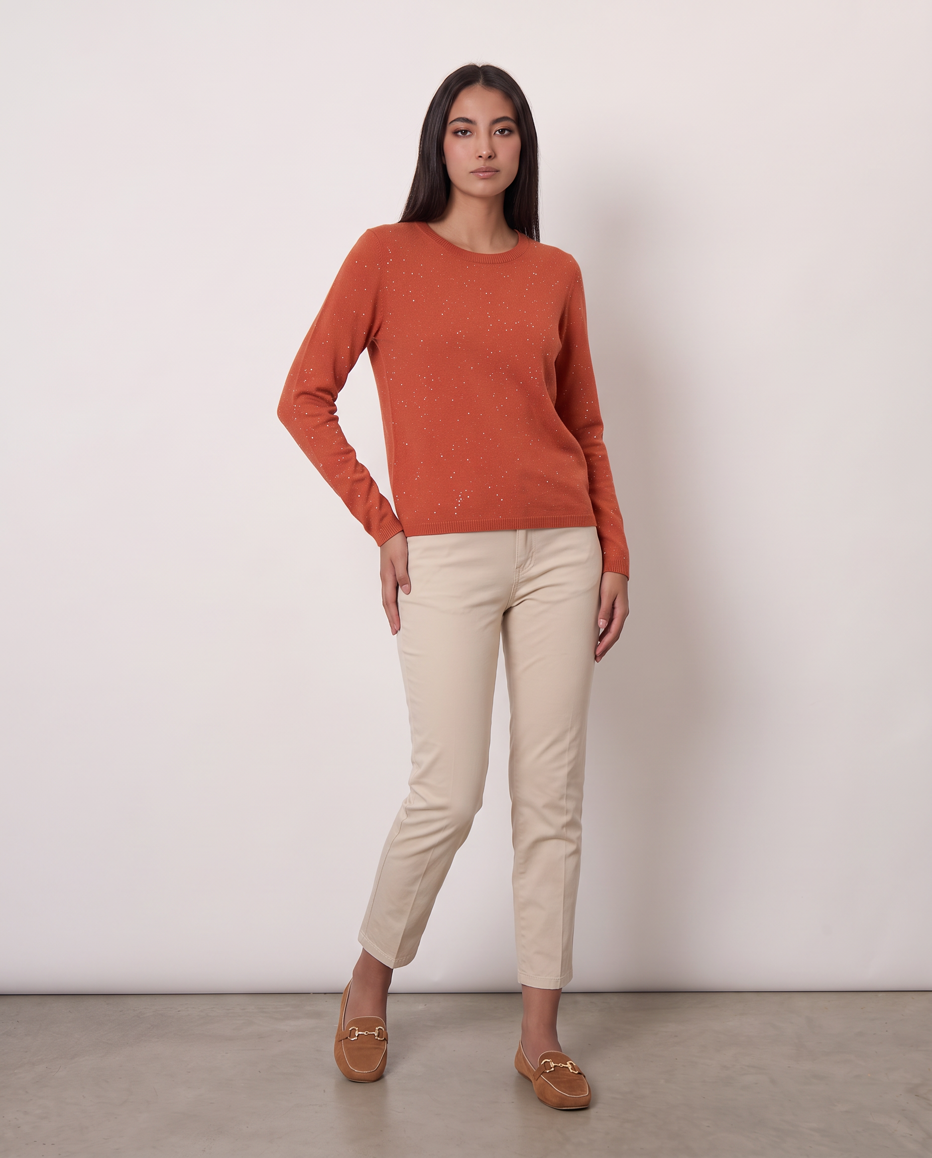 Pull over con paillettes