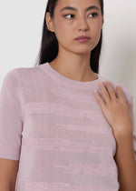 T-shirt con paillettes