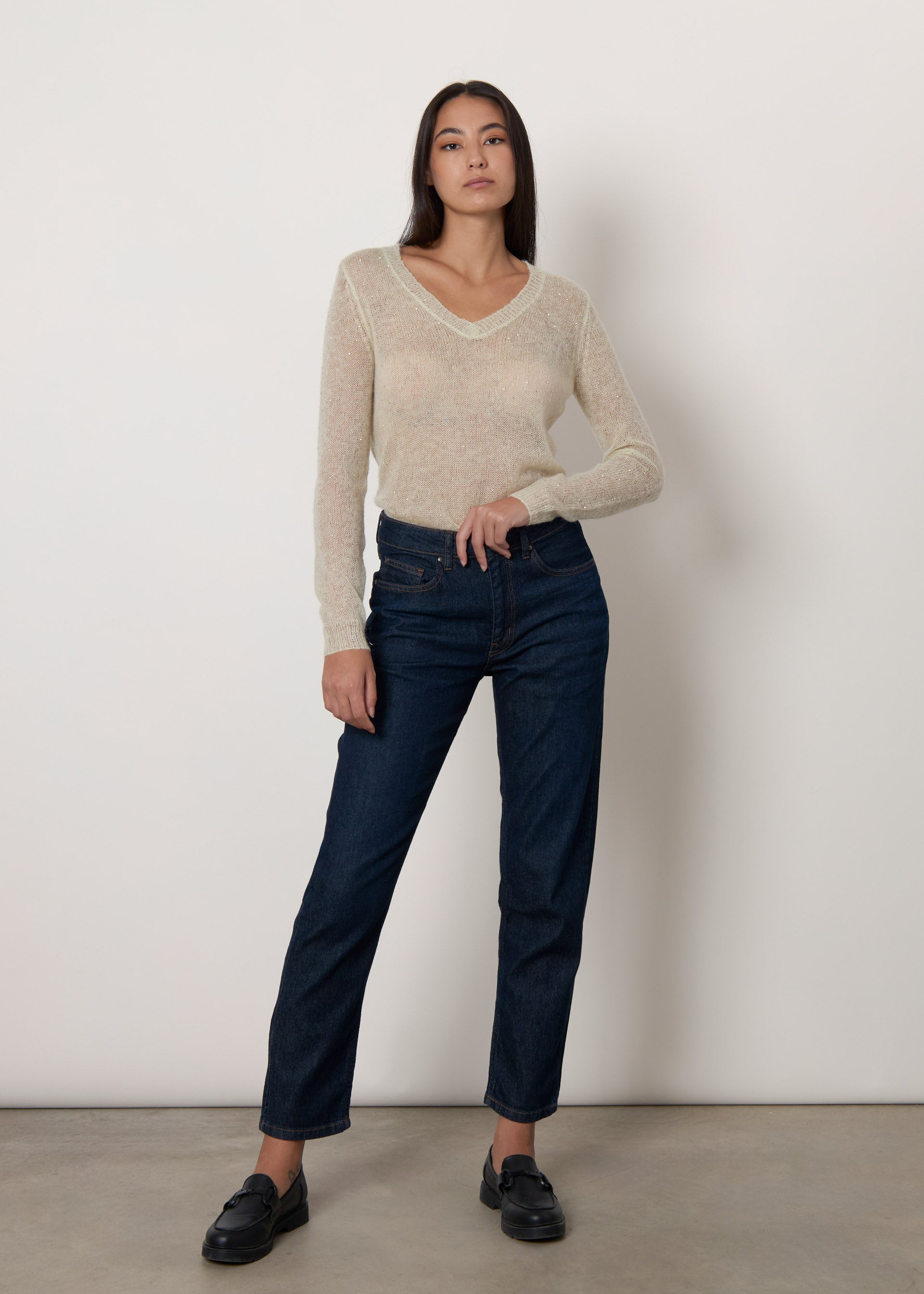 Pullover misto lana mohair
