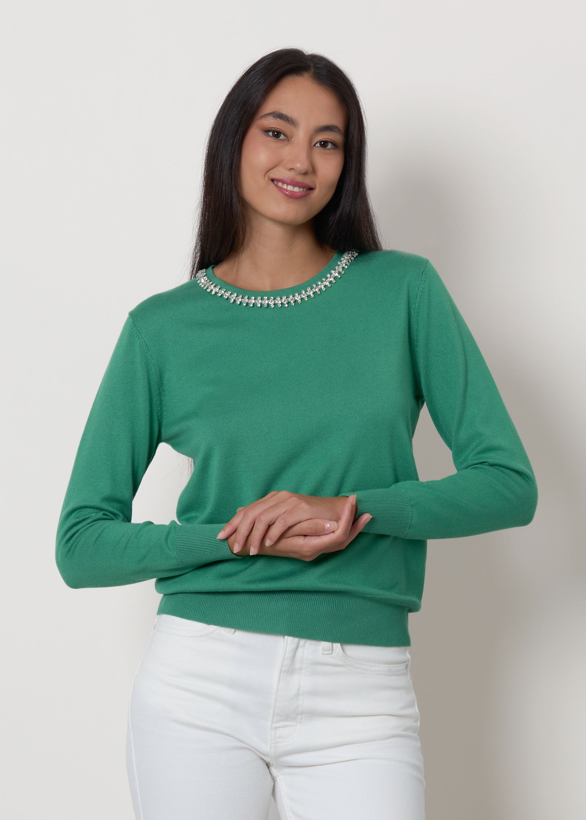 Pullover con applicazioni