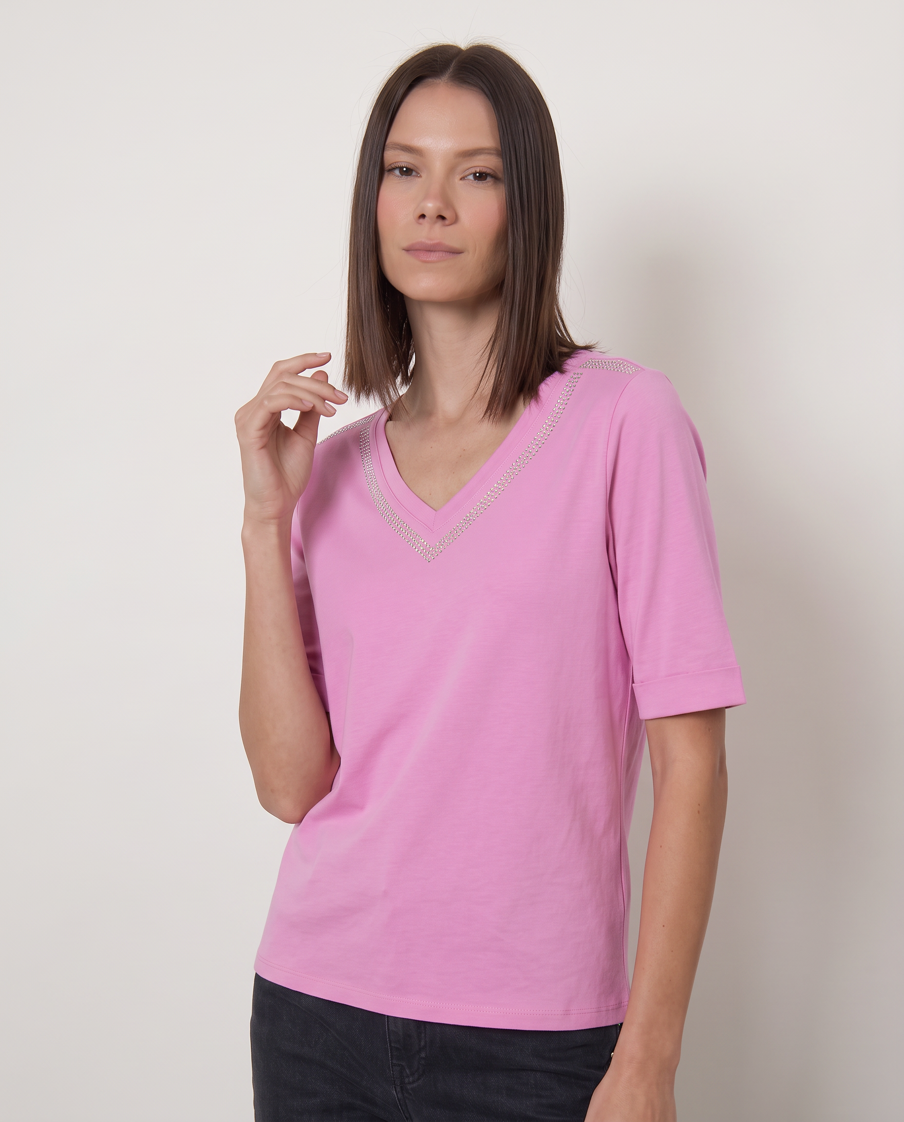 T-shirt con strass