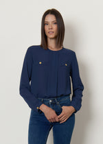Blusa in georgette
