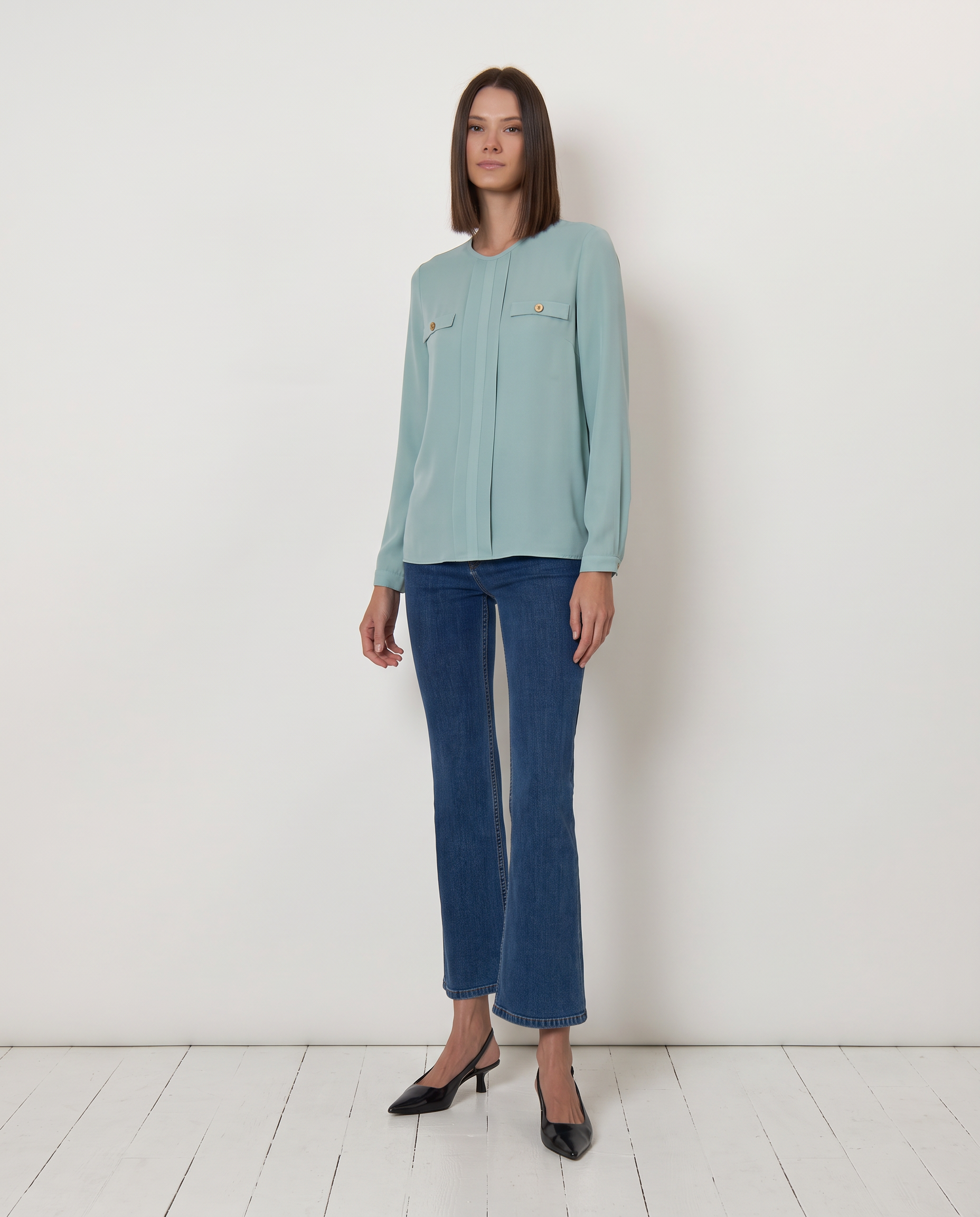 Blusa in georgette