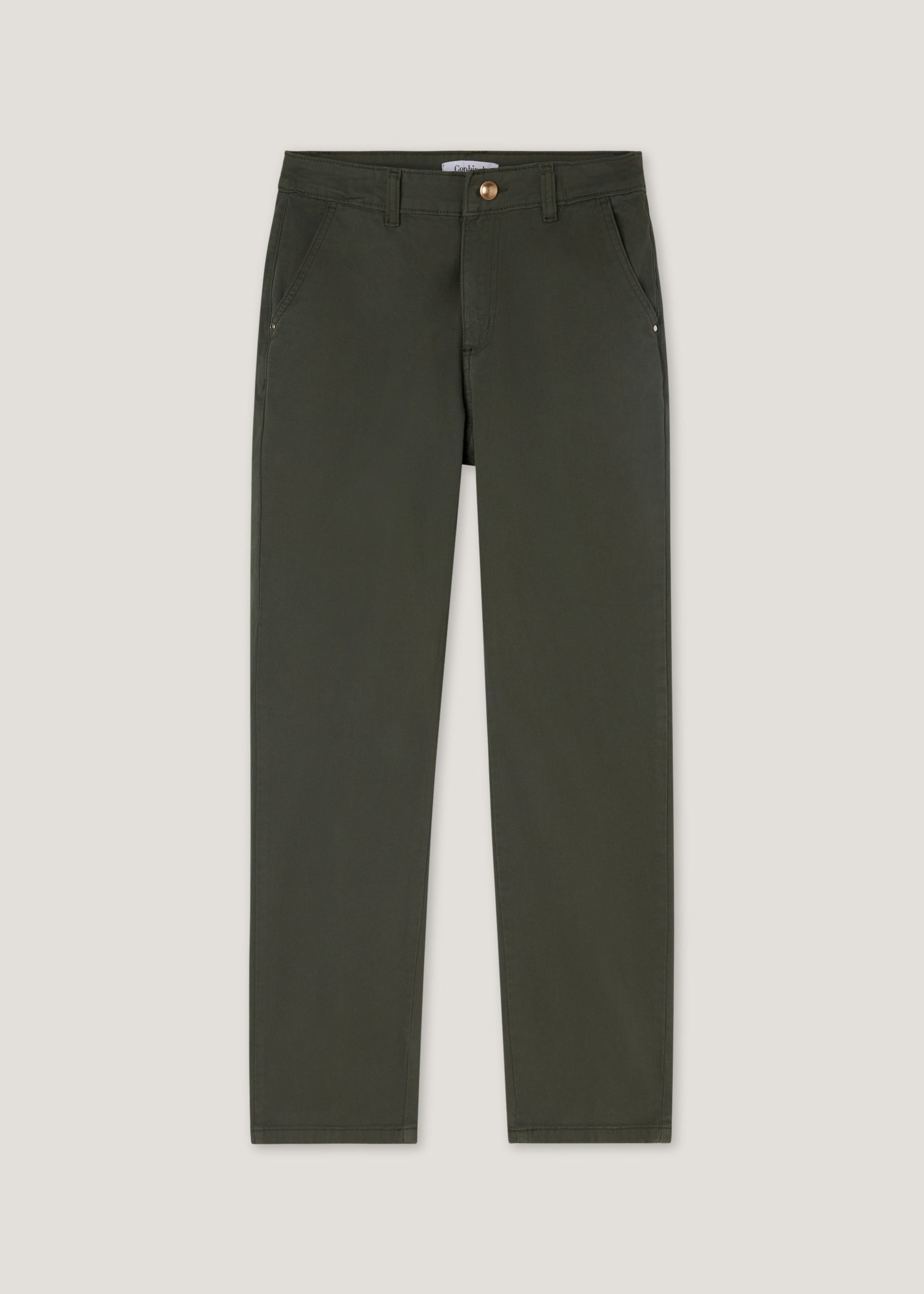 Pantaloni chino a vita alta