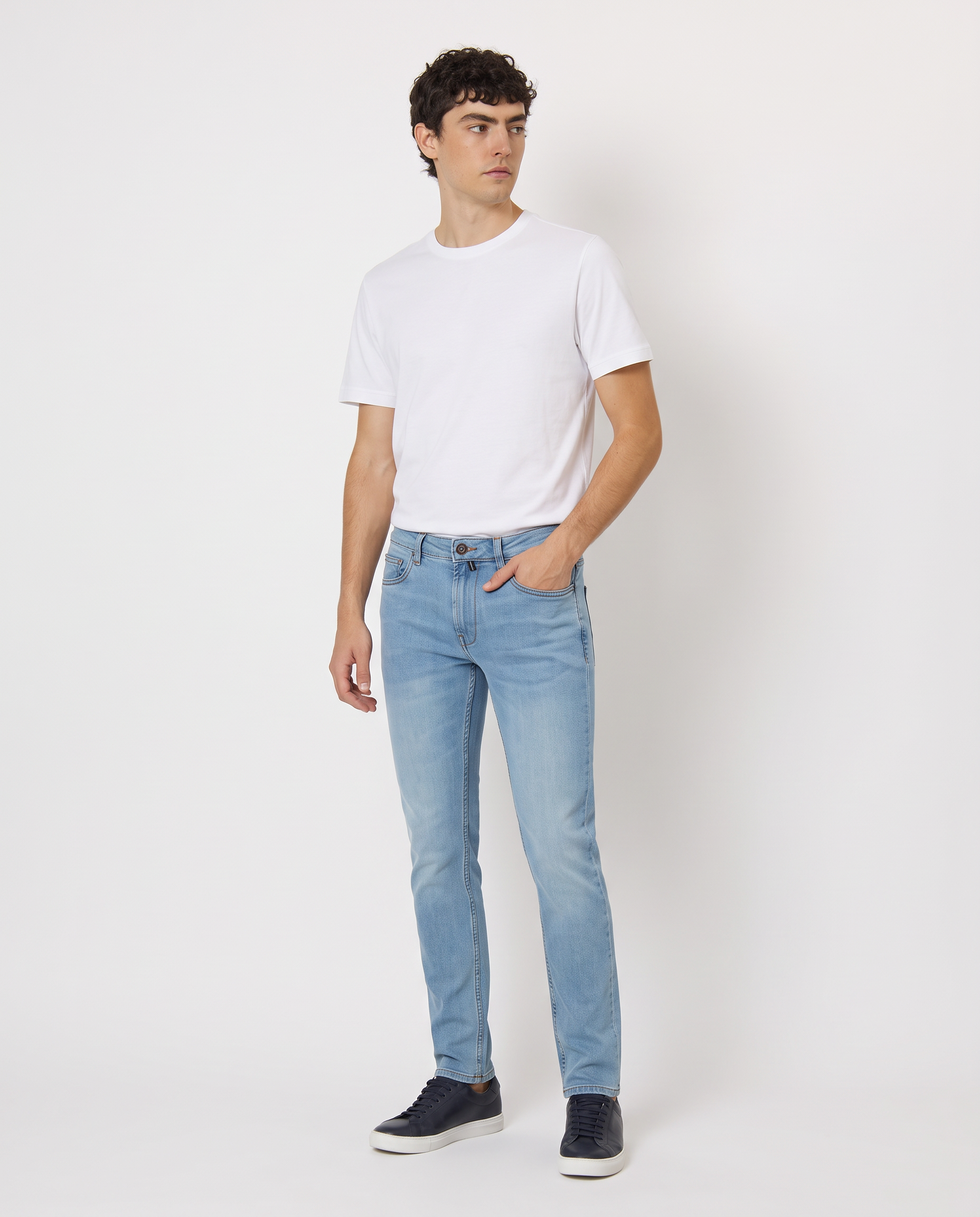 Jeans slim fit stone wash