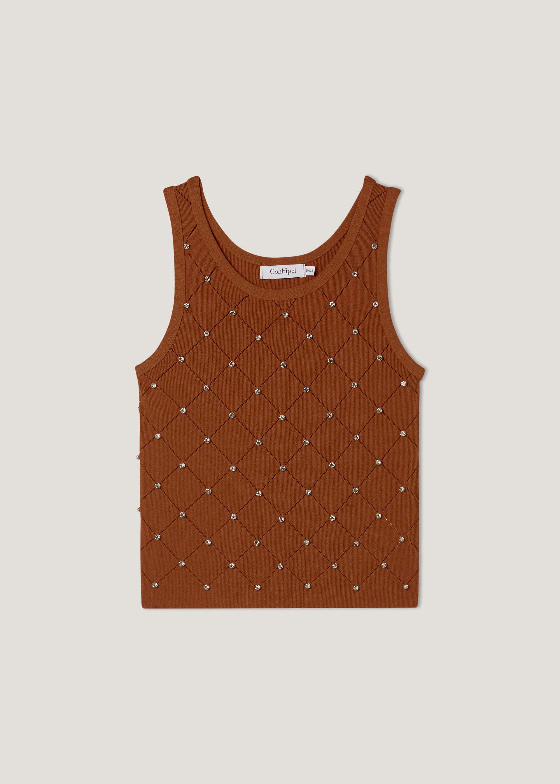 Top con strass