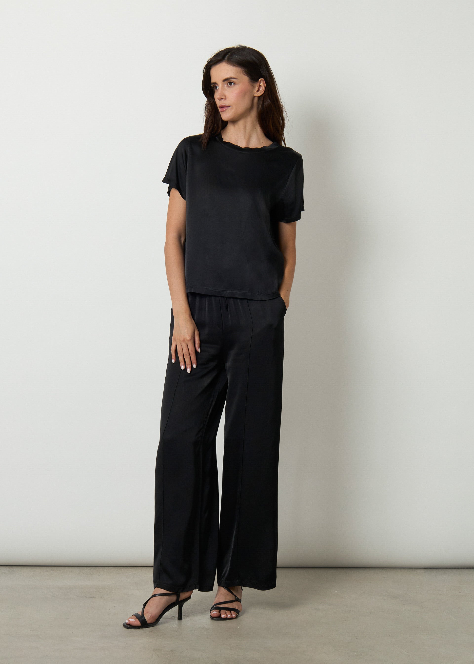 T-shirt in misto seta