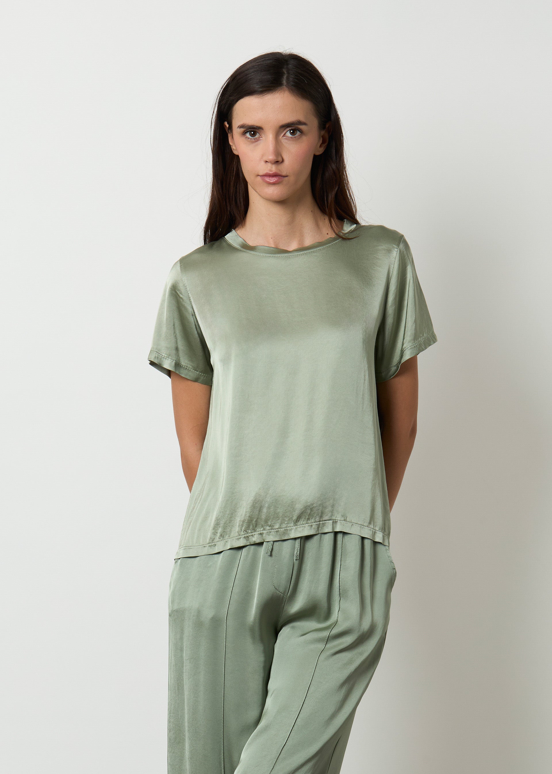 T-shirt in misto seta