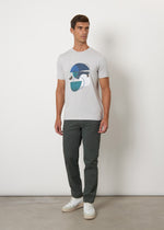 T-shirt in cotone stampata